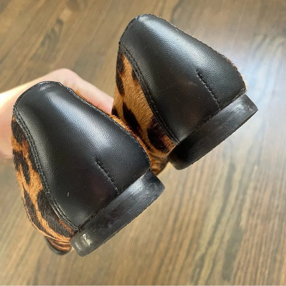 Talbots Ryan Twist Nappa Leather Leopard Calf Hair Loafers Women’s 8 - Picture 8 of 10